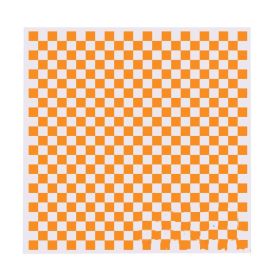 200 Pcs Baking Papers Grease-Proof Wax Papers Hamburger Papers [Orange Lattice]
