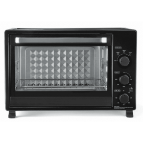 XL Toaster Oven, 34QT, 6-Slice Capacity, Black, 1500W, Bake Toast Broil